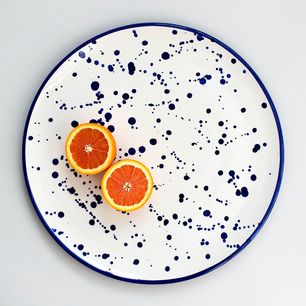 Salpico Platter - Blue Dots