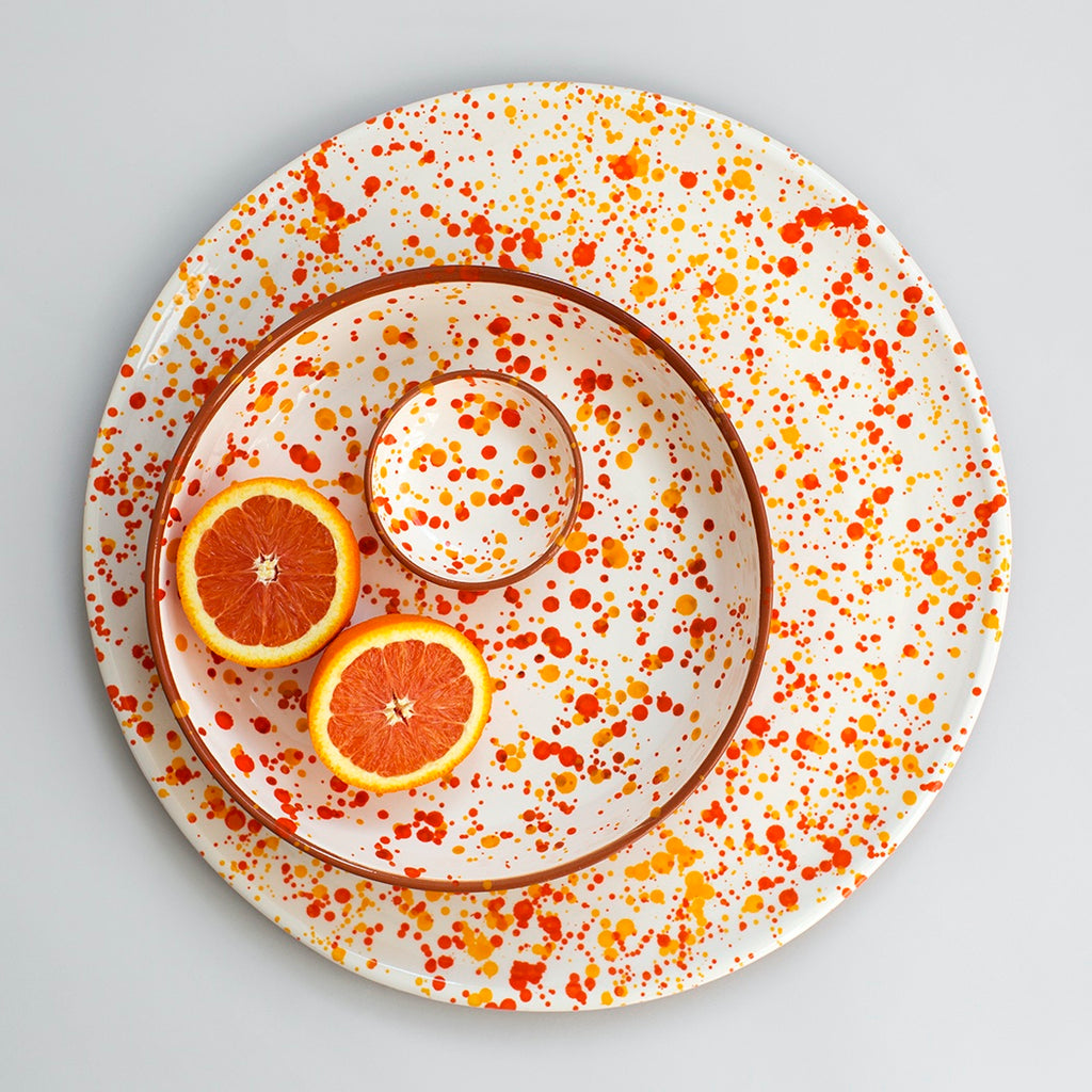 Chroma Speckled Small Bowl - Orange