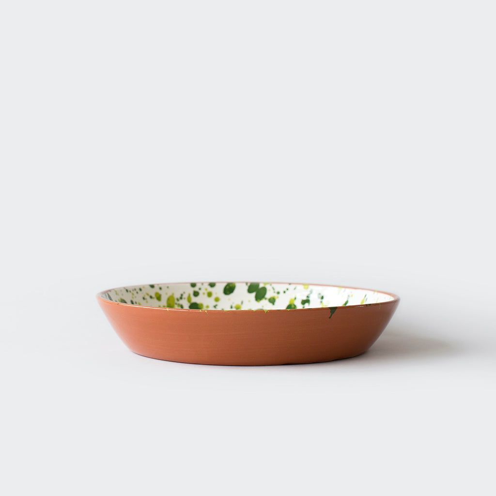 Chroma Speckled Large Bowl - Green