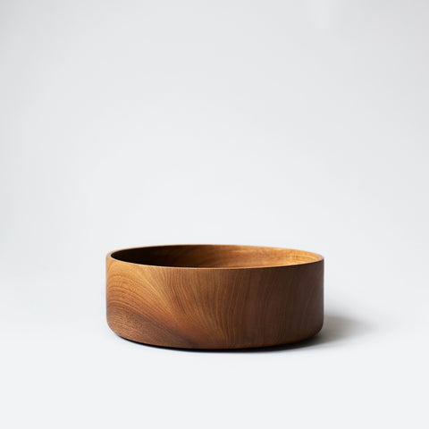Straight Sided Wooden Bowl - Elm