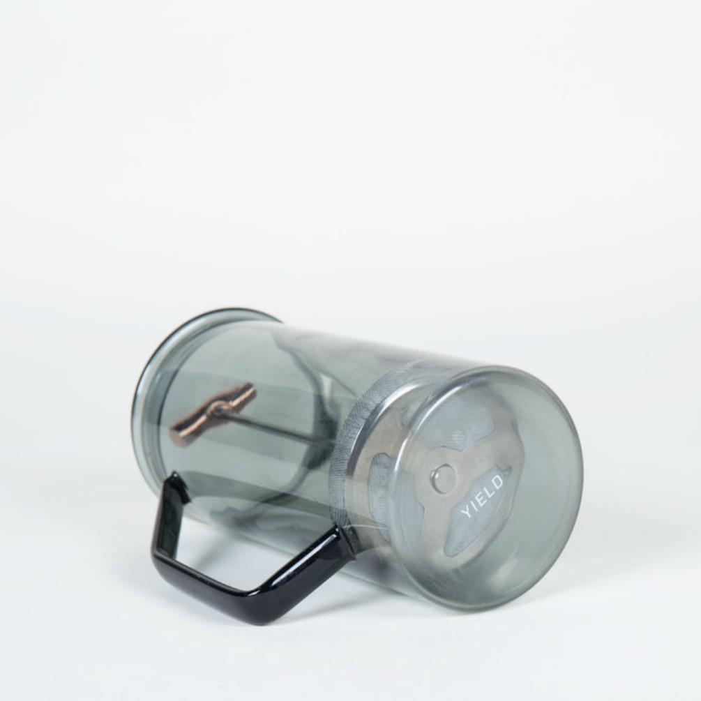 Glass French Press Cafetière - Grey